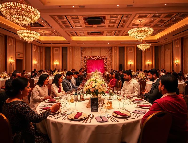 Walima dinner table arrangement