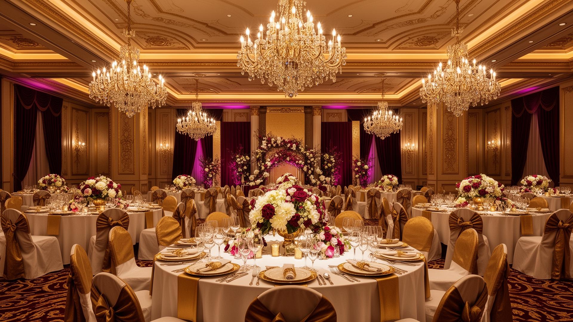 Wedding ceremony setup